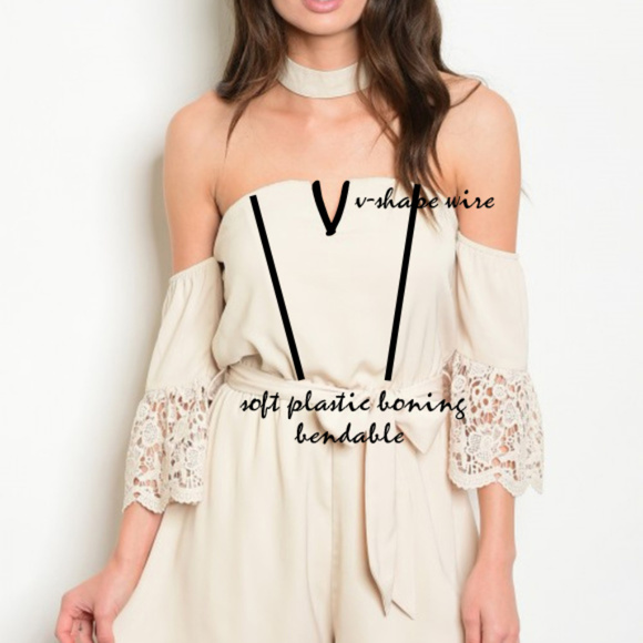 KHAKI CHOKER ROMPER @LAST ONE - Picture 5 of 7